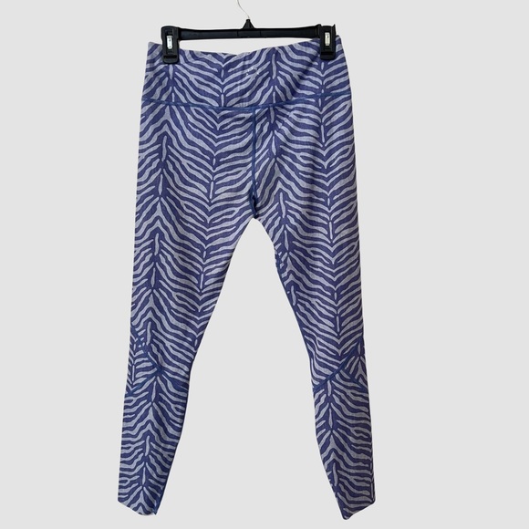 Varley Animal Print Blue/ Purple Activewear Leggings M ($110) - Picture 3 of 6